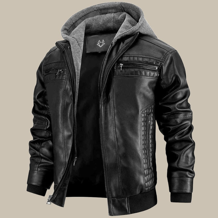 Men’s Premium Leather Style Jacket | Sleek Outerwear