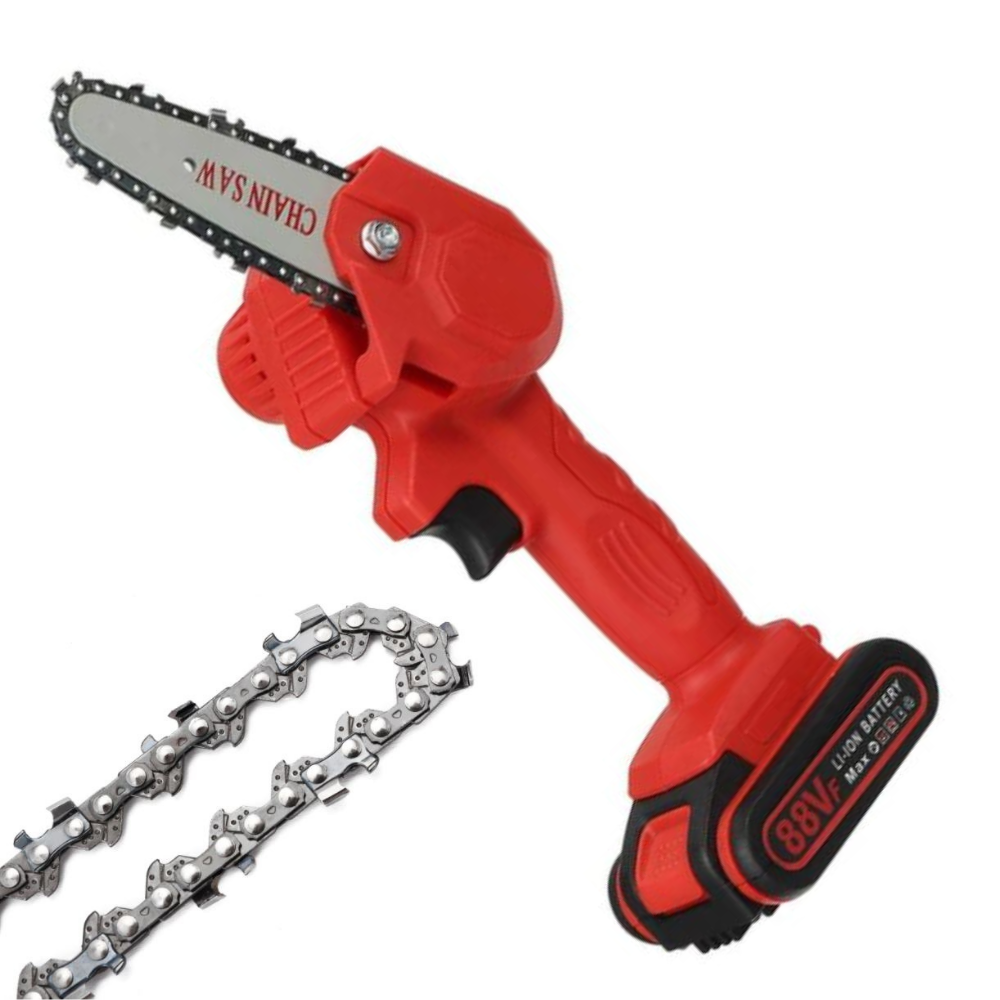 Cordless Electric Chainsaw | Battery Powered Saw for Garden & Firewood
