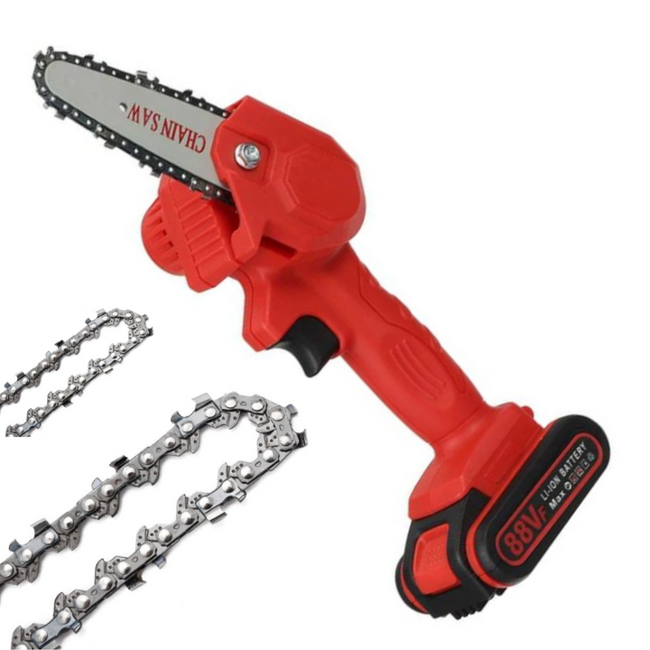 Cordless Electric Chainsaw | Battery Powered Saw for Garden & Firewood