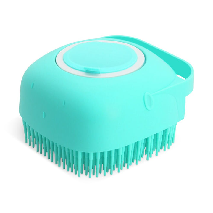 Silicone Pet Bath Brush with Shampoo Dispenser