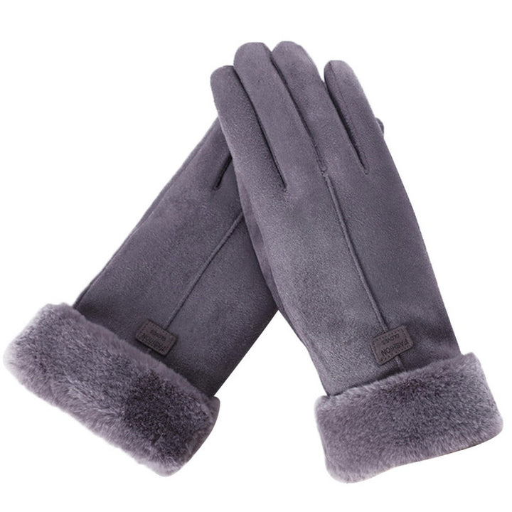 Warm Suede Gloves for Women