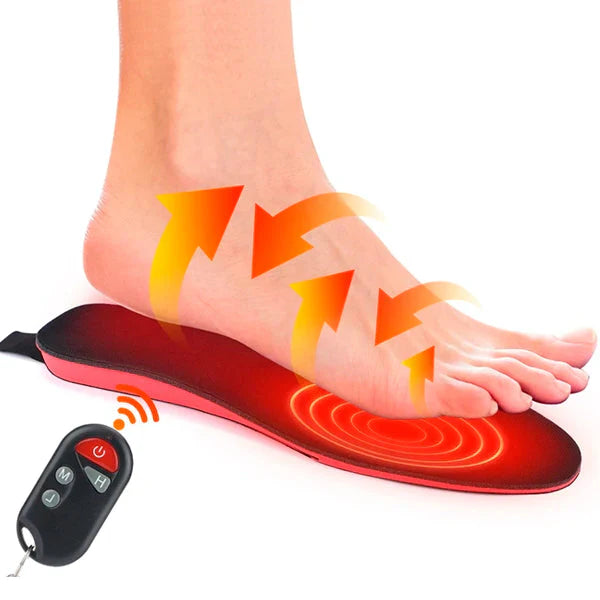Wireless Rechargeable Heated Shoe Insoles | Electric Foot Warmers
