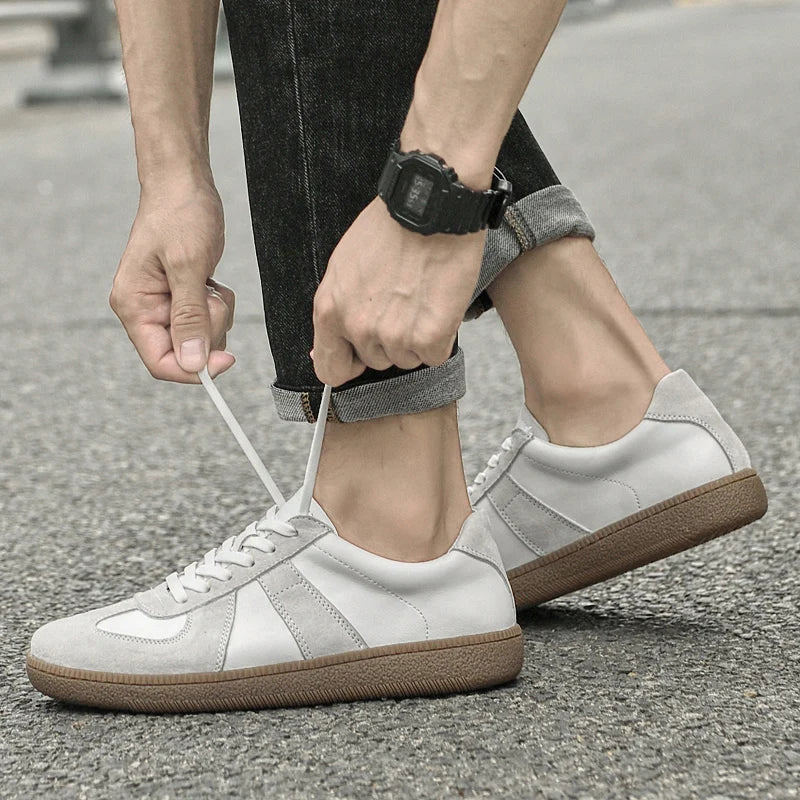 Men’s Suede Sneakers with Durable Outsole