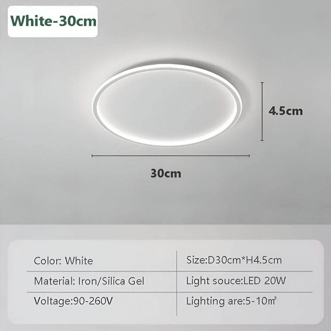 Round Dimmable LED Ceiling Light | Modern Nordic Design