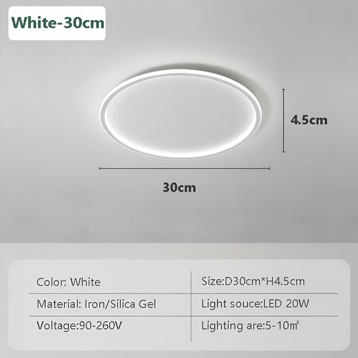 Round Dimmable LED Ceiling Light | Modern Nordic Design