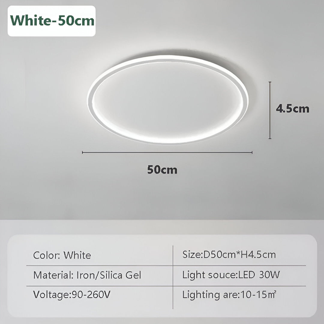 Round Dimmable LED Ceiling Light | Modern Nordic Design
