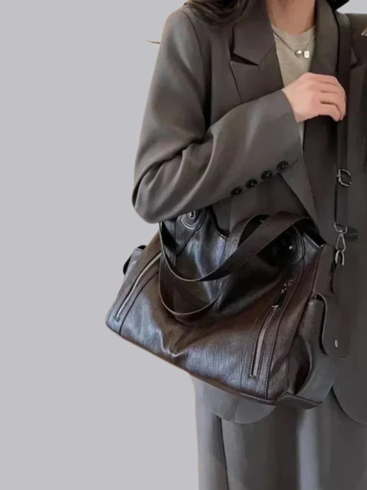 Classic Leather Shoulder Bag for Women | Casual & Formal