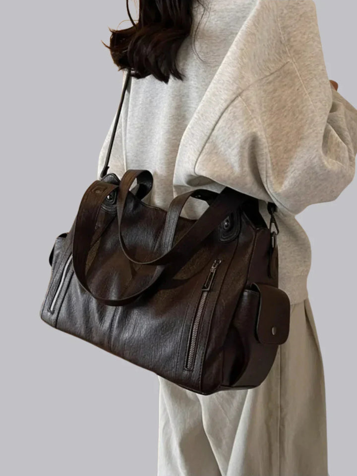Classic Leather Shoulder Bag for Women | Casual & Formal