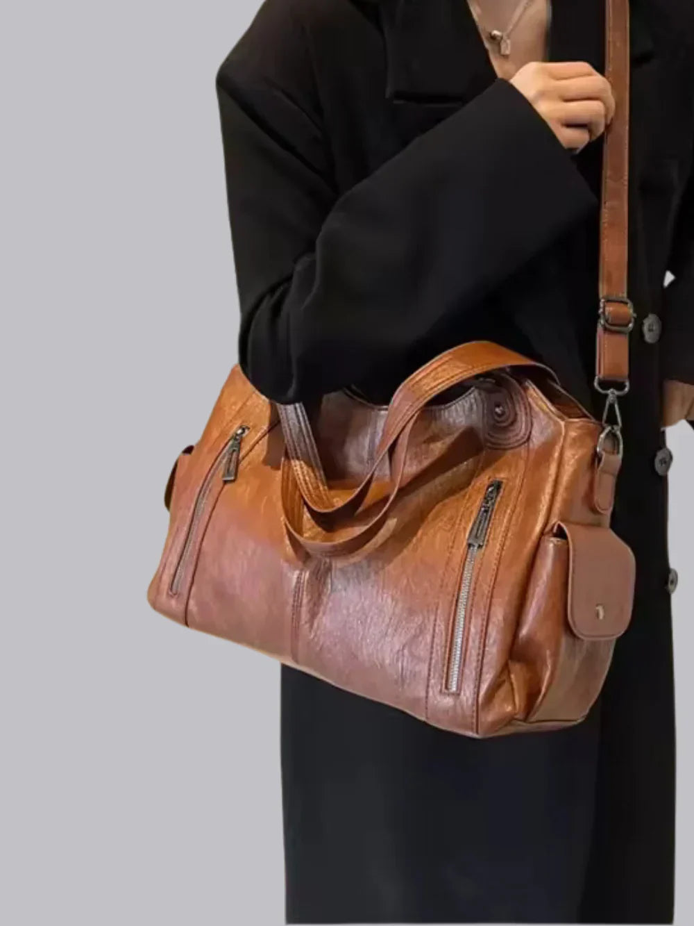 Classic Leather Shoulder Bag for Women | Casual & Formal
