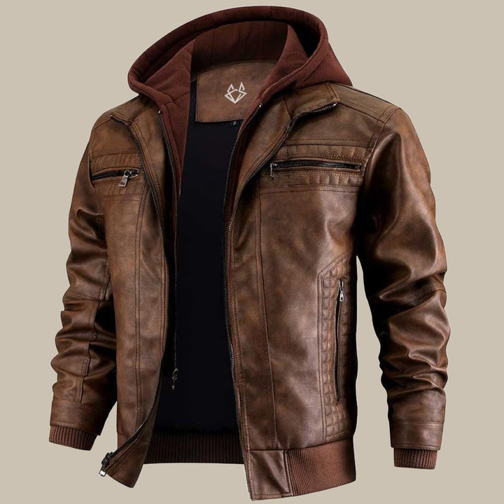 Men’s Premium Leather Style Jacket | Sleek Outerwear