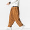 Wide-Leg Corduroy Trousers for Men