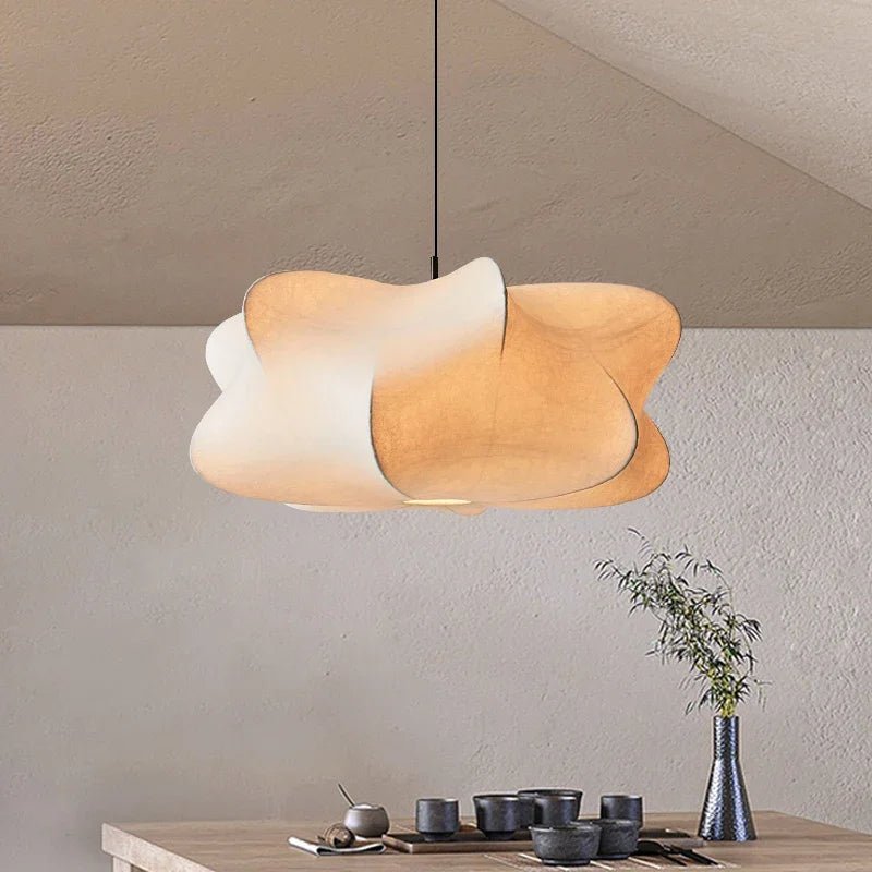 Meltor | Handmade Silk Hanging Light with Timeless Imperfection