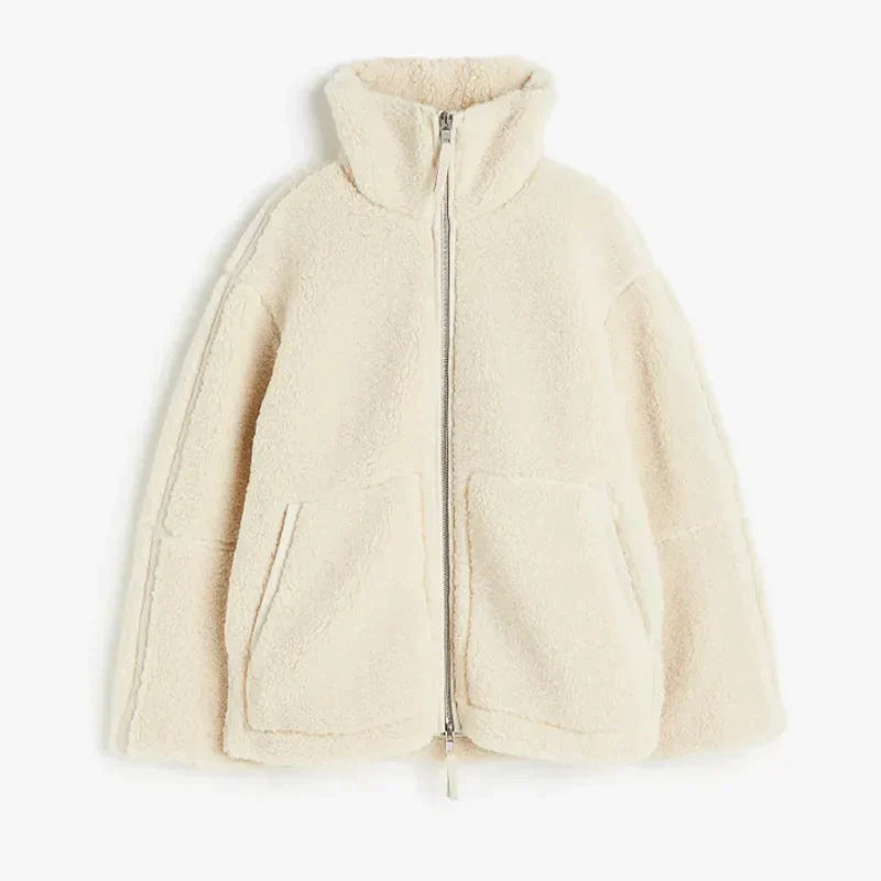 Women's Plus Size Teddy Coat