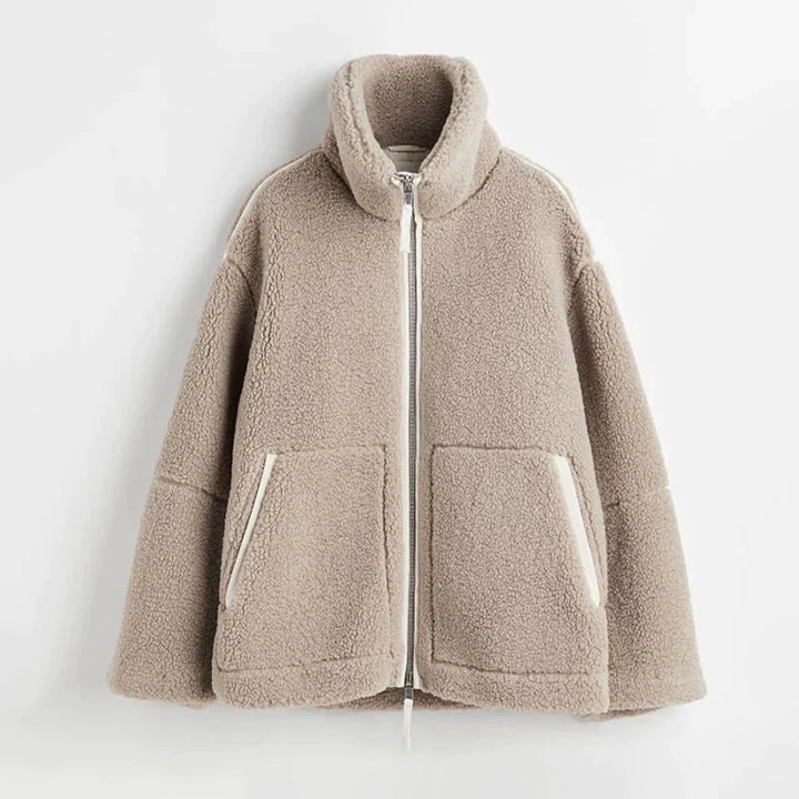 Women's Plus Size Teddy Coat