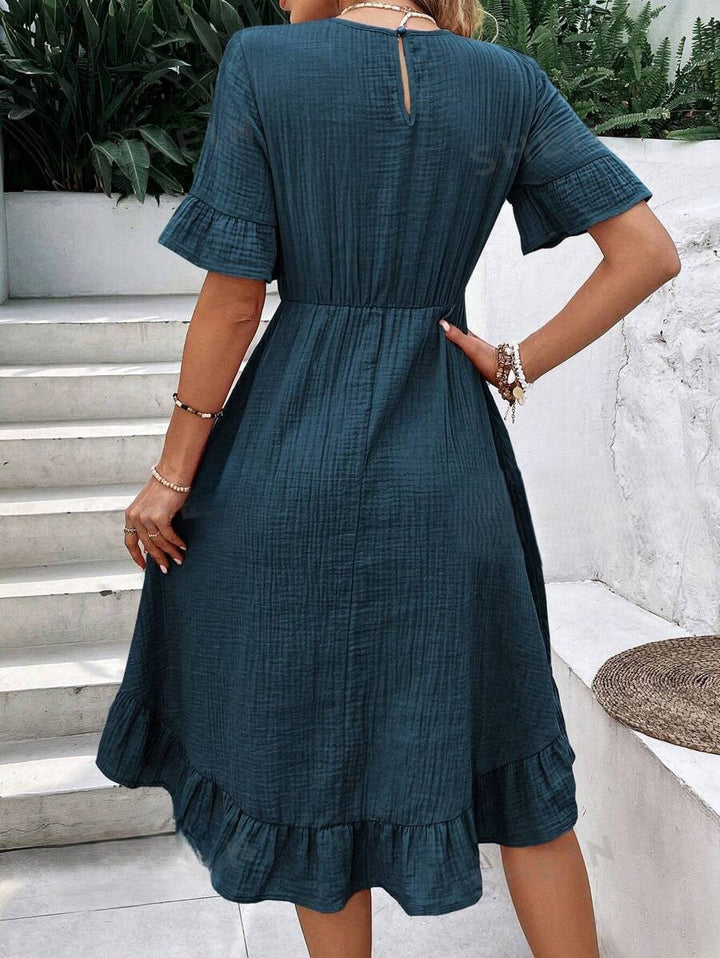 Brinley | Short Sleeve Midi Dress for Women