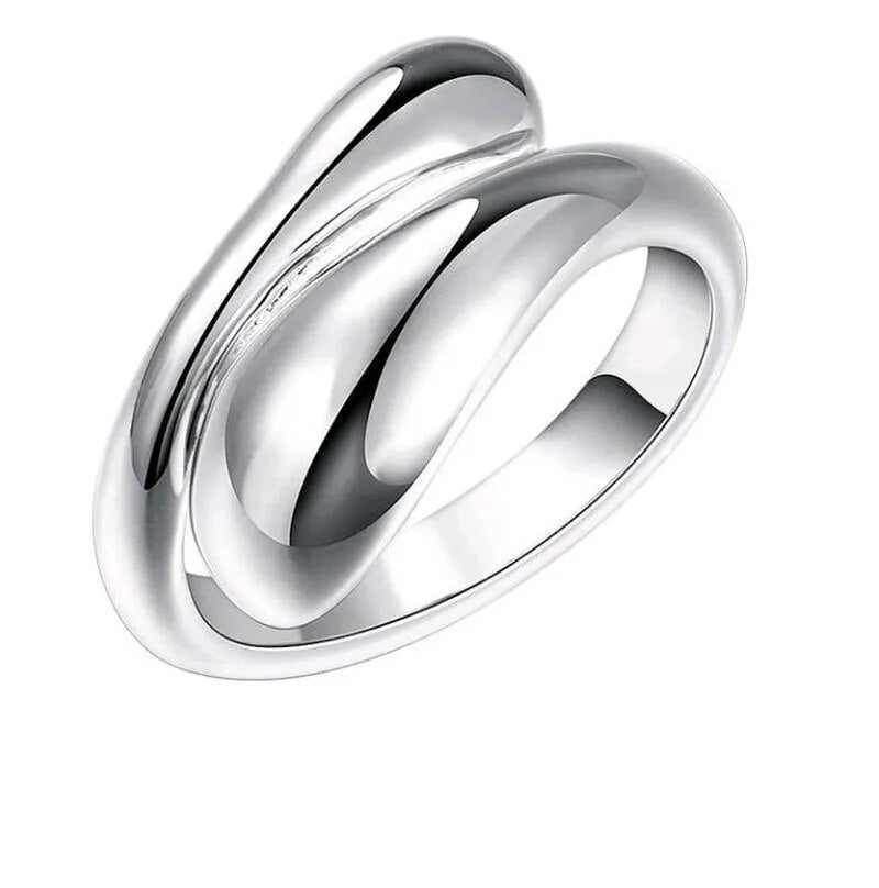 Eva | Women’s 4‑Piece Sterling Silver Teardrop Jewelry Set