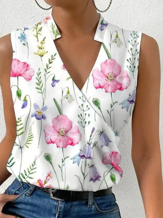 Rhiara | Sleeveless Flowy Top for Women