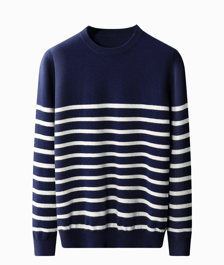 Striped Crewneck Sweater for Men