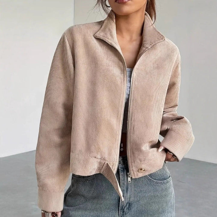 Women’s Cropped Corduroy Jacket | Relaxed Fit