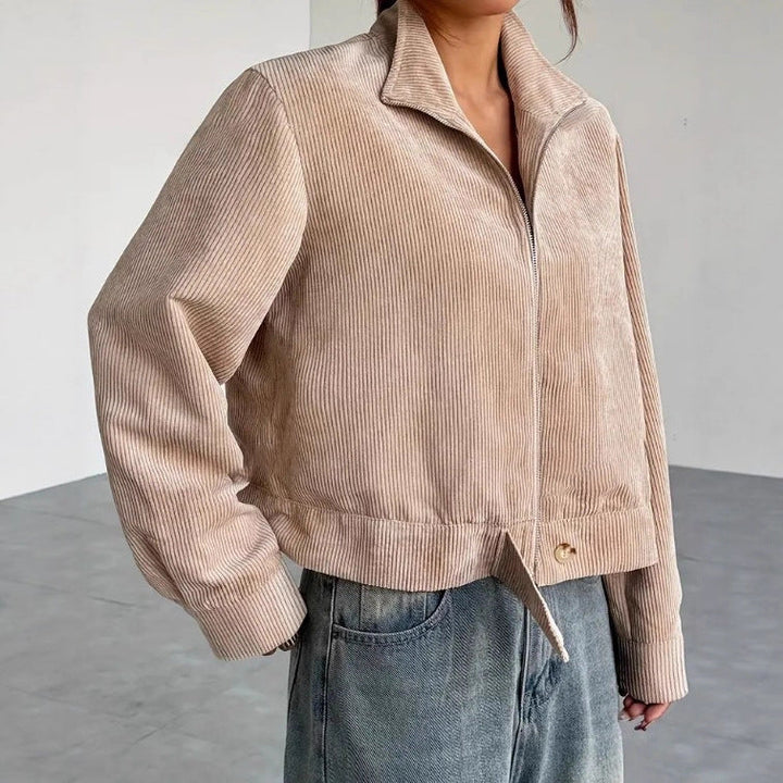 Women’s Cropped Corduroy Jacket | Relaxed Fit