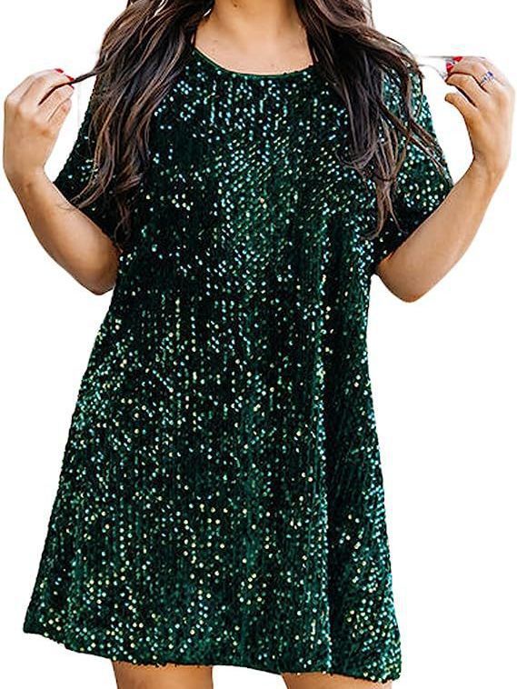 Azalea | Women's A-Line Sequin Party Dress