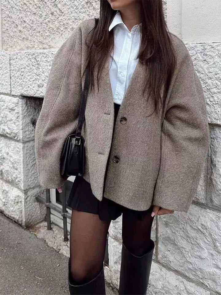 Women’s Oversized Wool-Blend Coat | Business Casual