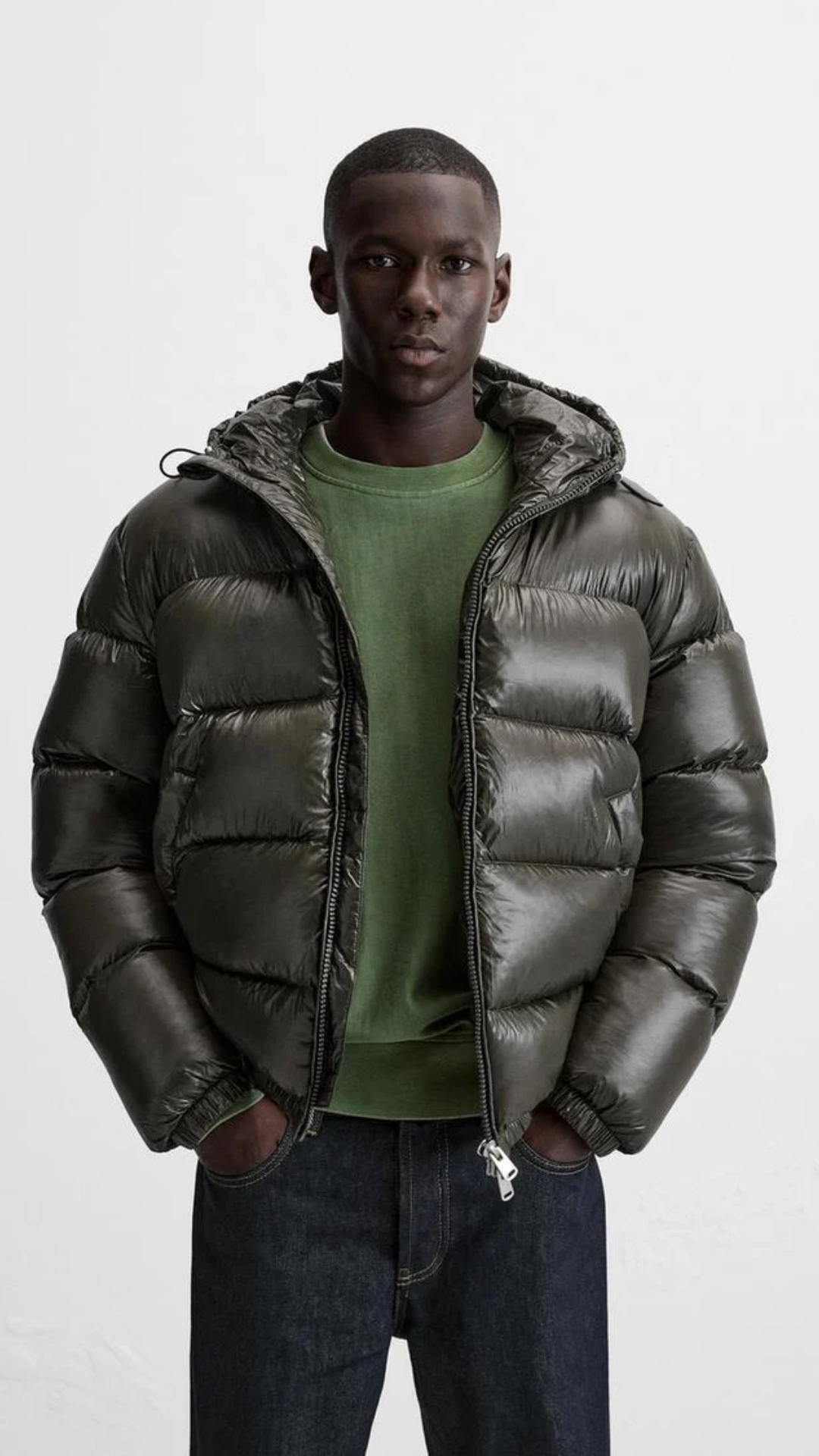 Men’s 100% Down Puffer Jacket | Warm, Water-Repellent & Stylish