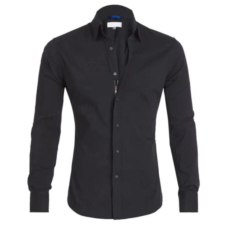 Valenor | Men’s Wrinkle-Free Zipper Shirt
