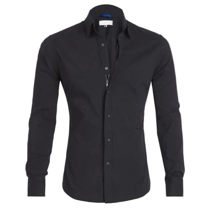 Valenor | Men’s Wrinkle-Free Zipper Shirt