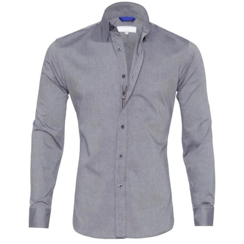 Valenor | Men’s Wrinkle-Free Zipper Shirt