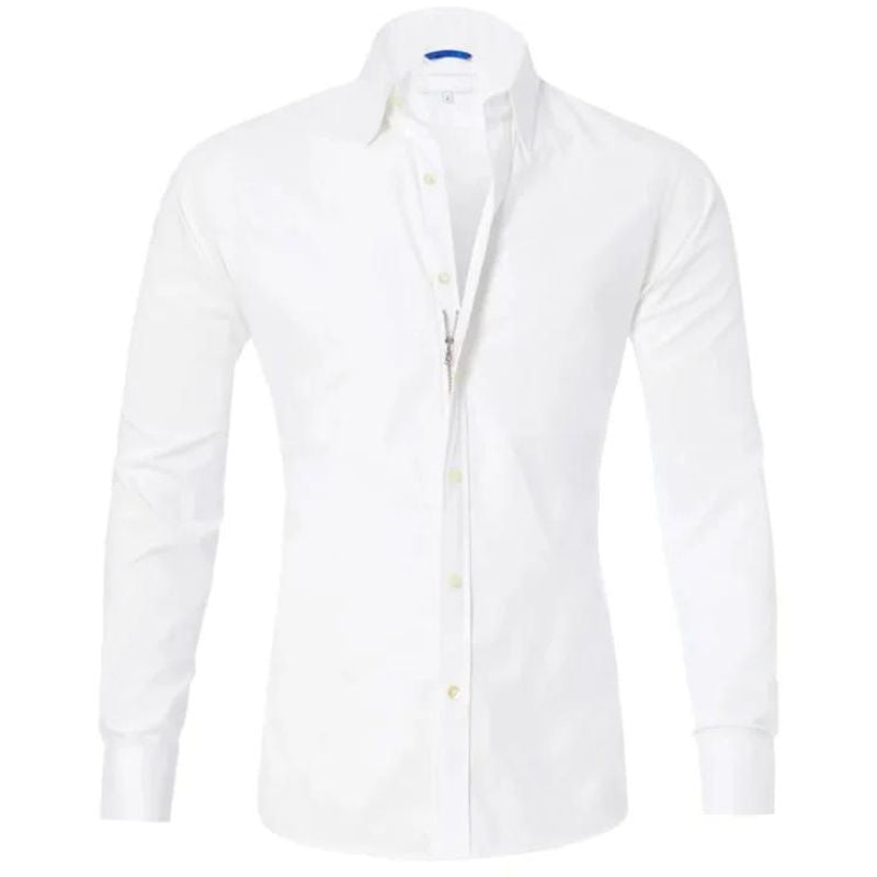 Valenor | Men’s Wrinkle-Free Zipper Shirt