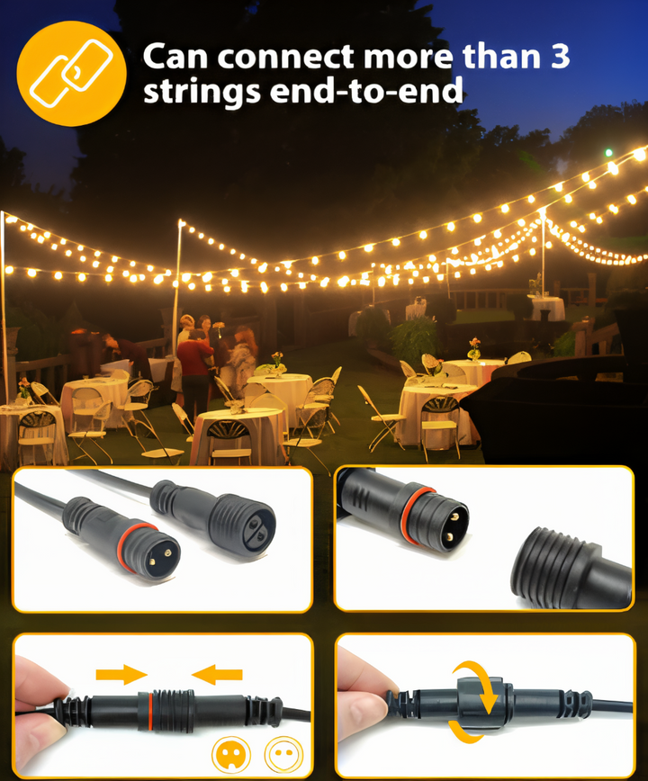G40 Globe LED Outdoor String Lights