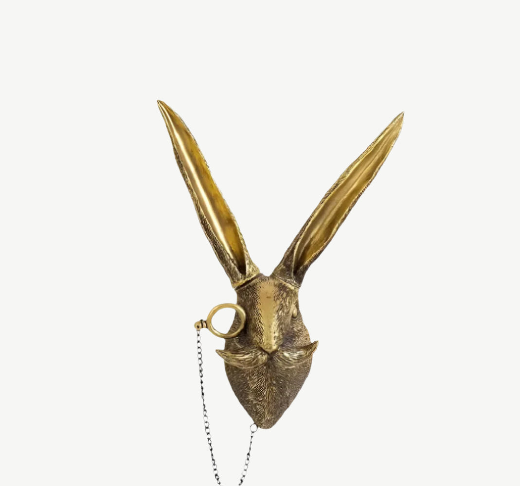 Golden Head | Multifunctional Wall Hook with Decorative Animal Head for Wall Storage
