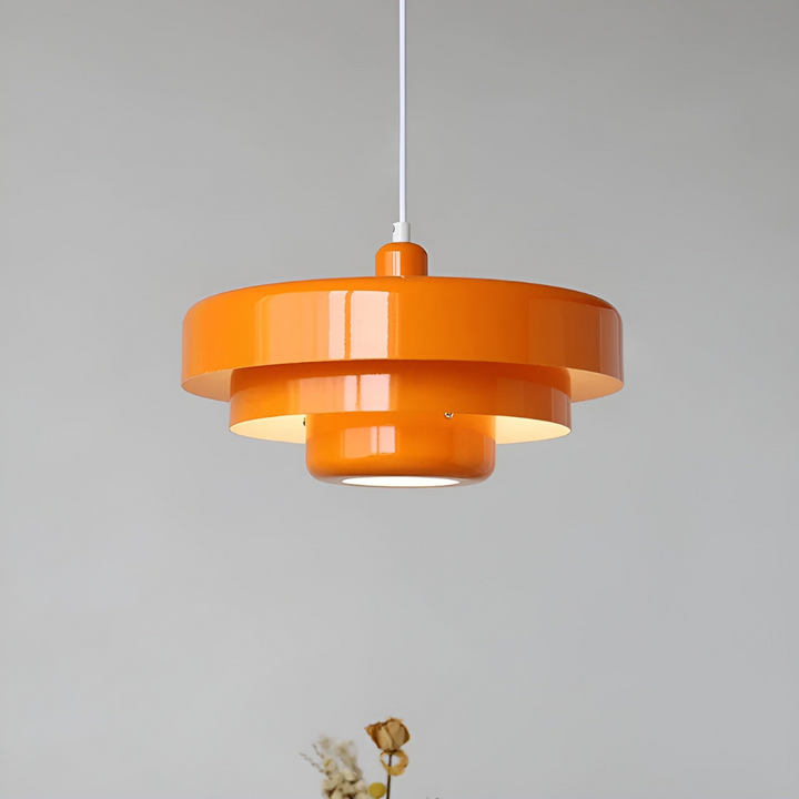 Orange Retro Ceiling Lamp