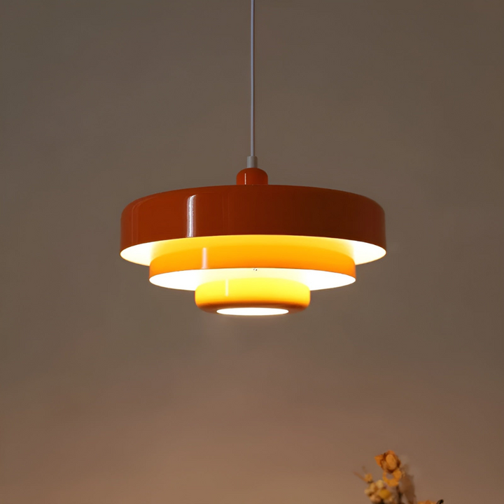 Orange Retro Ceiling Lamp