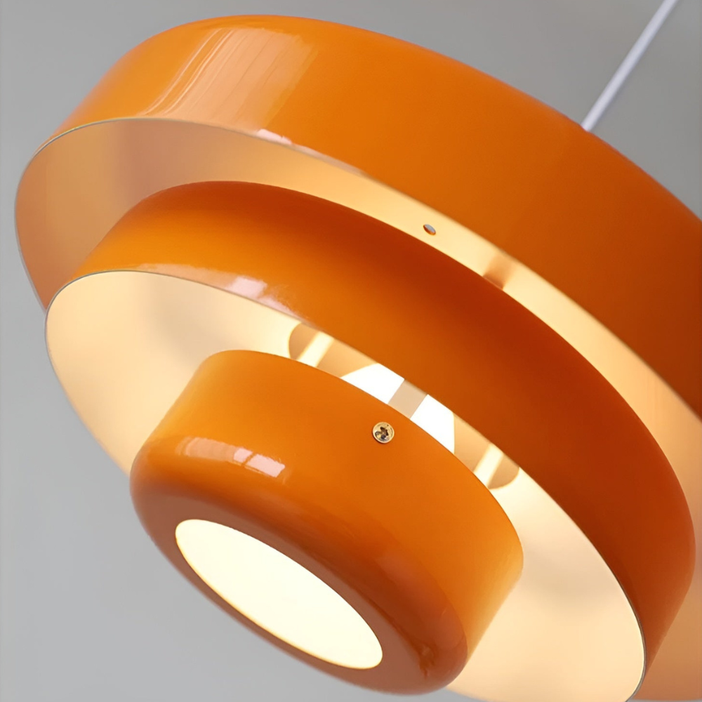 Orange Retro Ceiling Lamp