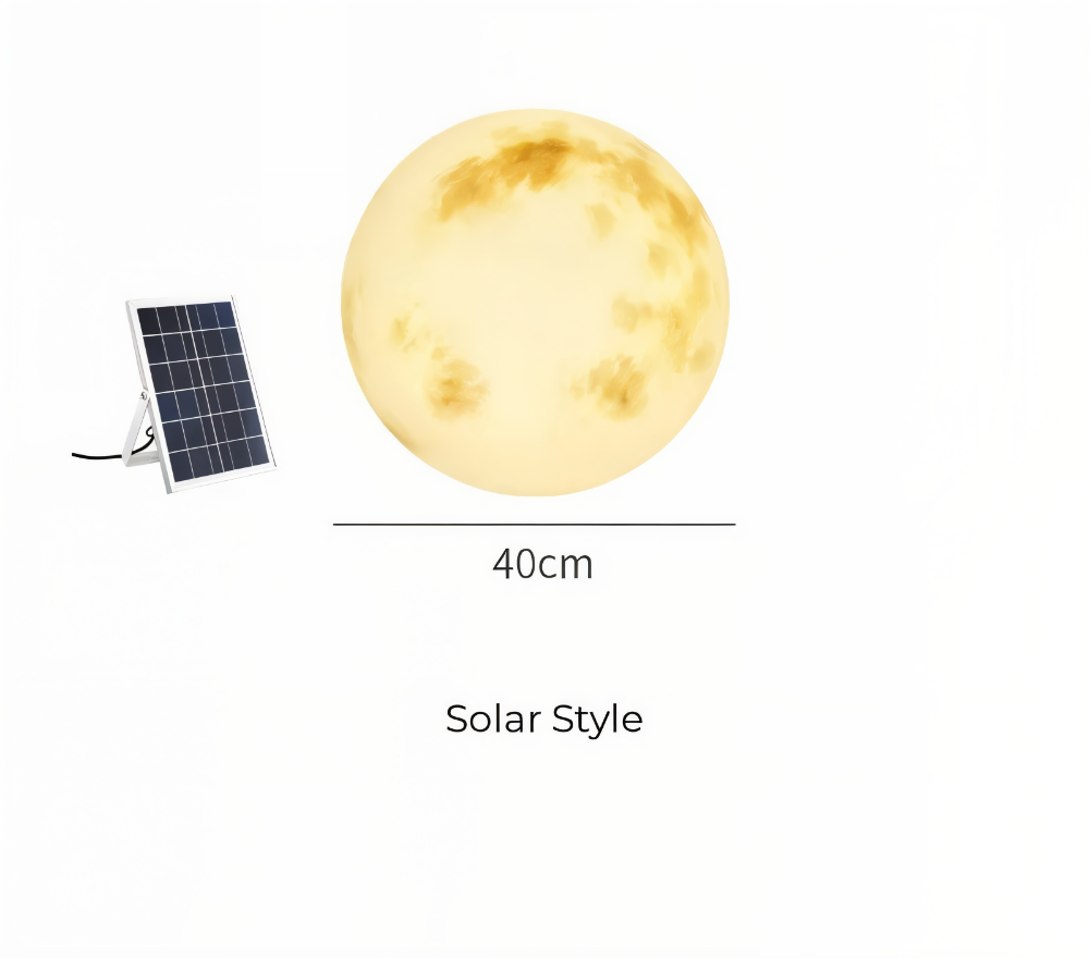 Solar Garden Moon Light | Outdoor Moon Lamp
