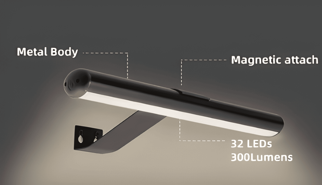 Magnetic LED Wall Lamp | 120° Rotatable Cordless Sconce