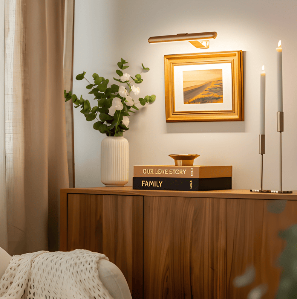 Magnetic LED Wall Lamp | 120° Rotatable Cordless Sconce