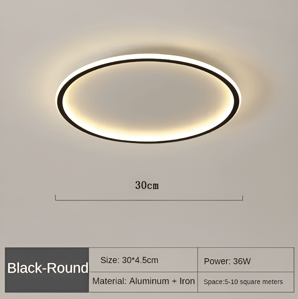 Round Dimmable LED Ceiling Light | Modern Nordic Design