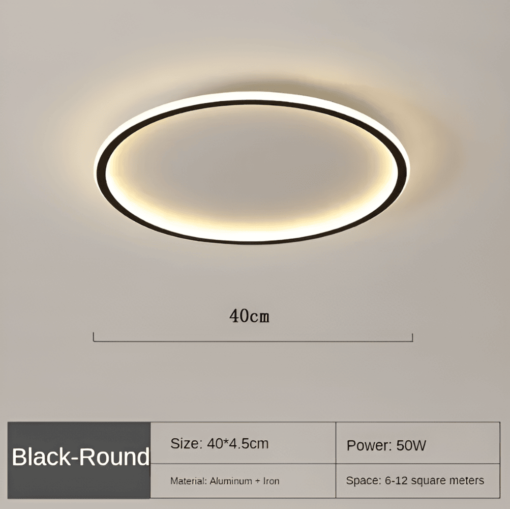 Round Dimmable LED Ceiling Light | Modern Nordic Design