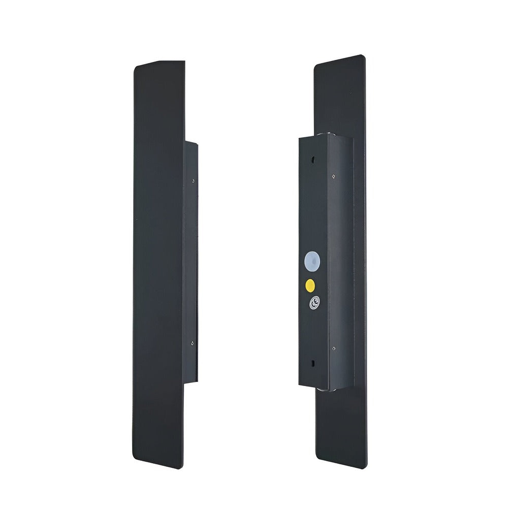 Rectangular Black Aluminum LED Outdoor Wall Light