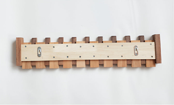 Handcrafted Driftwood Piano Wall Shelf with Magnetic Fold