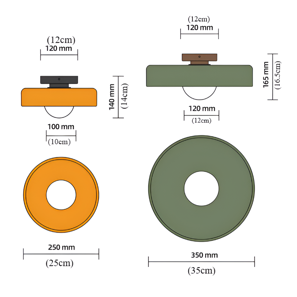 Contemporary Round LED Ceiling Light