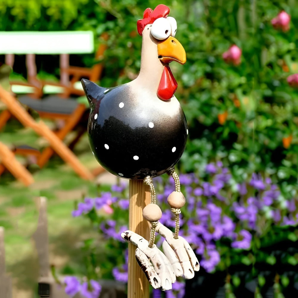 Handcrafted Rooster Garden Statue