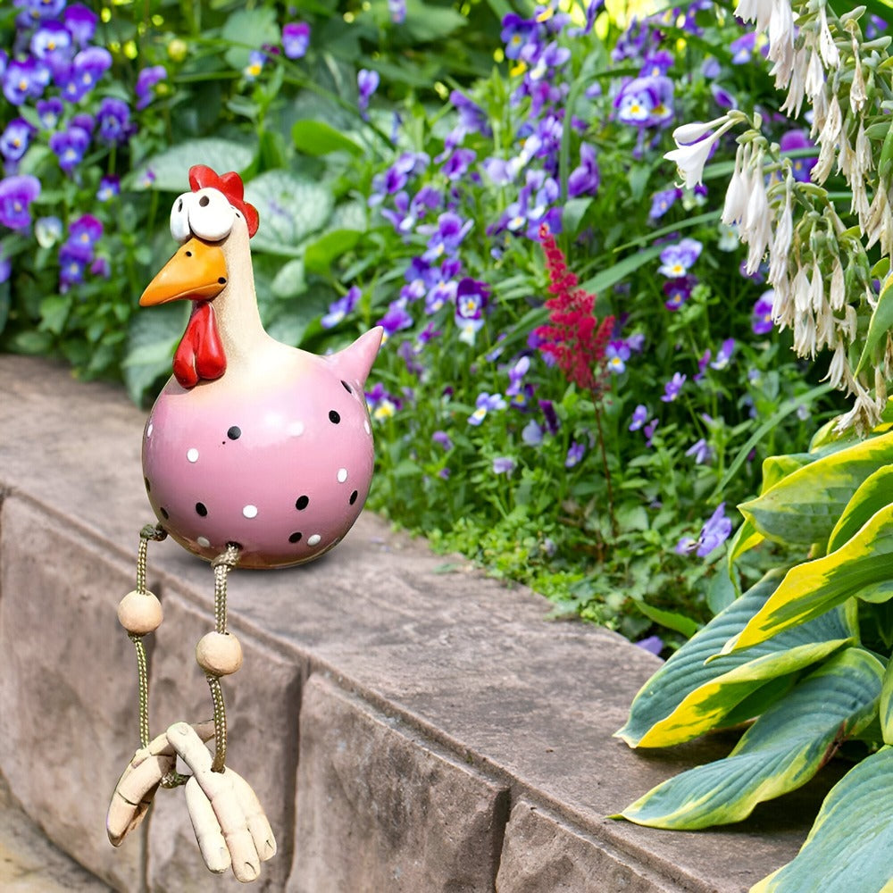 Handcrafted Rooster Garden Statue