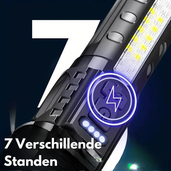 Max | Military Flashlight with Zoom & Waterproof Design
