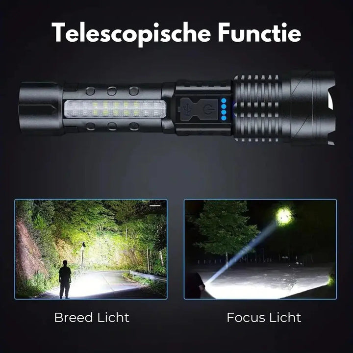 Max | Military Flashlight with Zoom & Waterproof Design