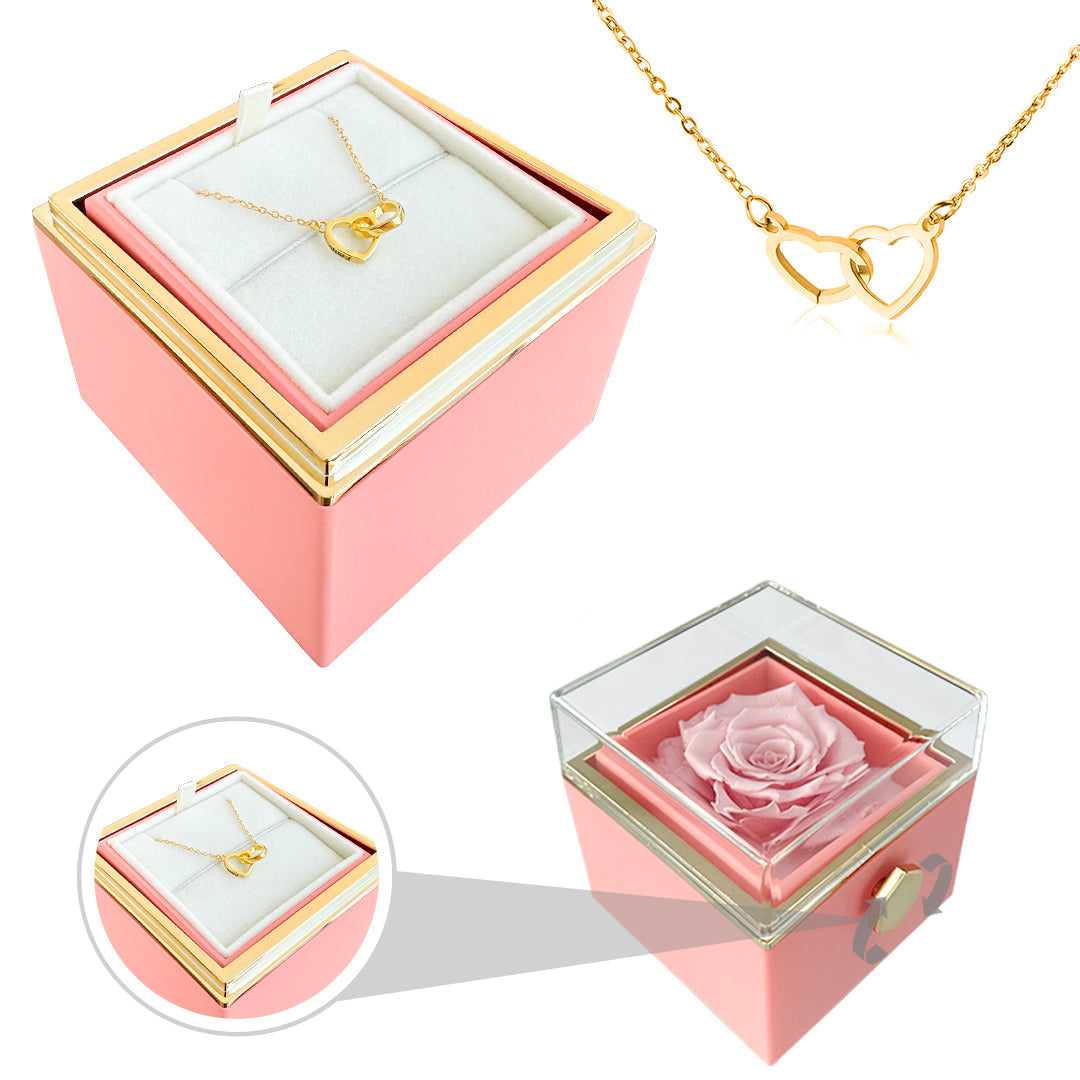Eternal Rose Gift Set with Love Necklace