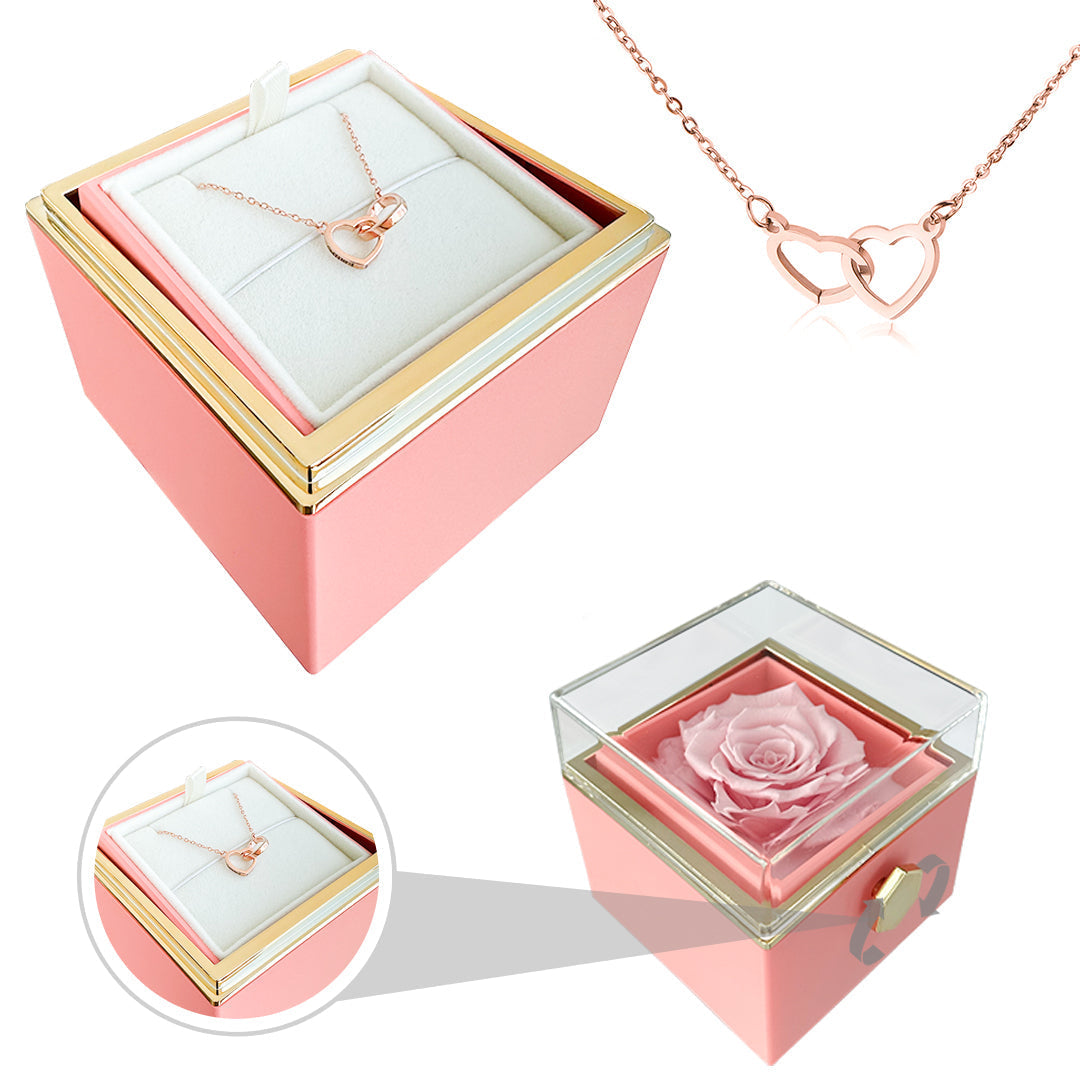 Eternal Rose Gift Set with Love Necklace